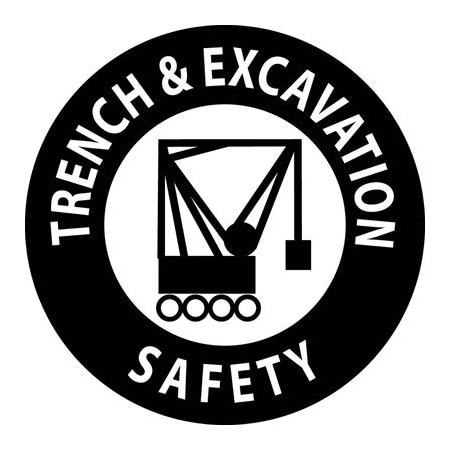 Trench & Excavation Safety Hard Hat Emblem, Pk25